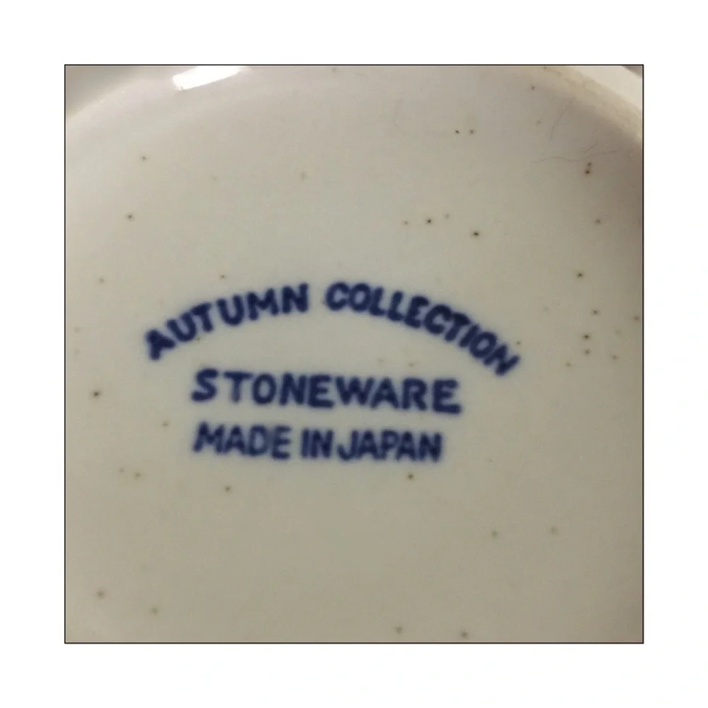 VTG Cream & Sugar Stoneware Set-Autumn Collection